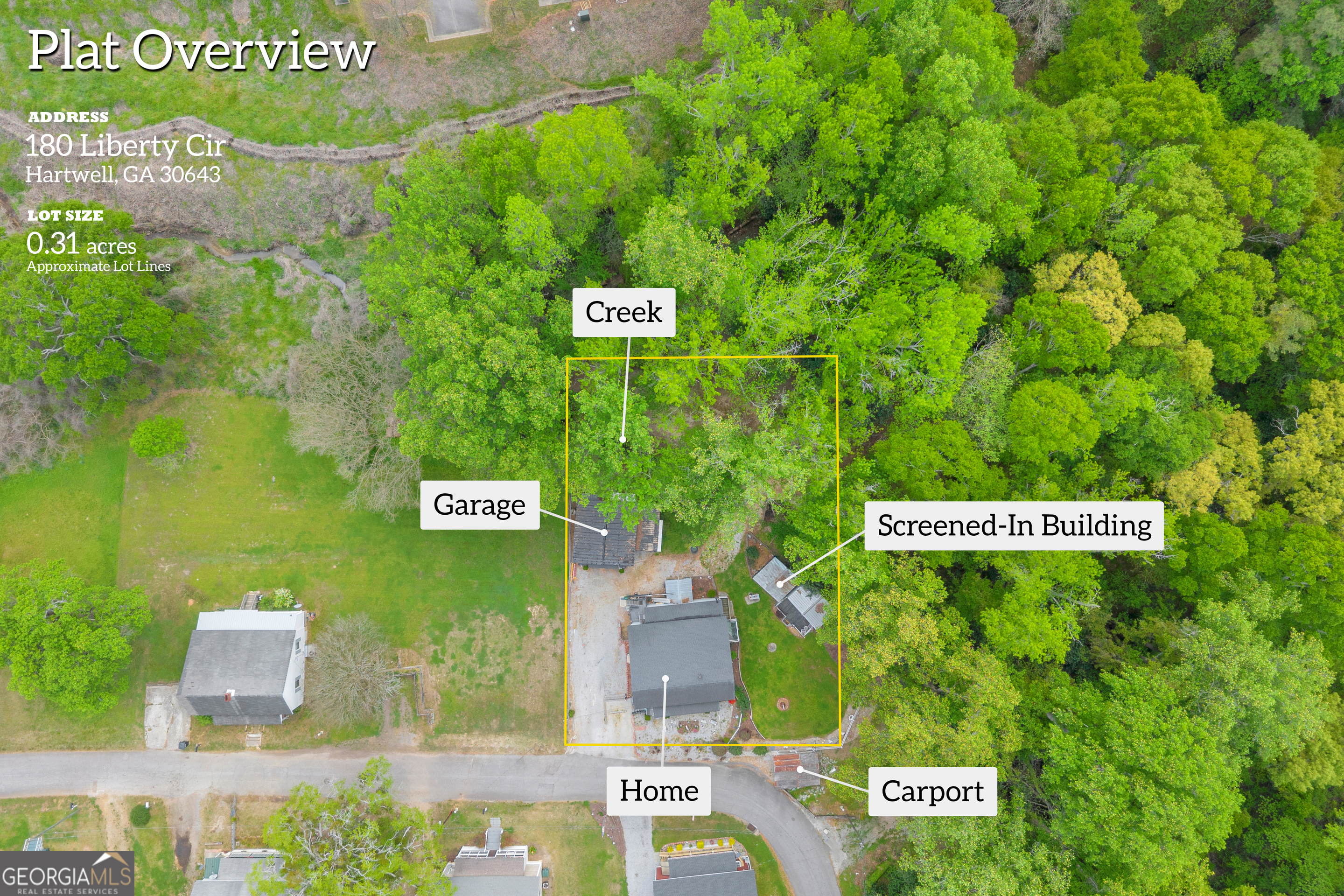 180 Liberty Circle Hartwell, GA 30643 - Photo 3 of 58 a sign broad in front of red brick house