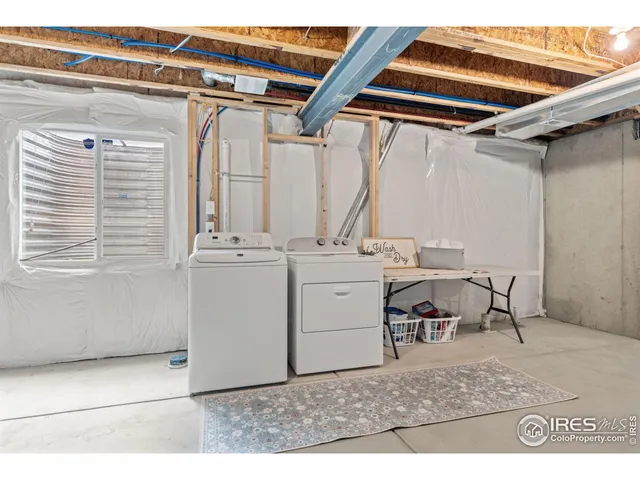 a utility room with a window