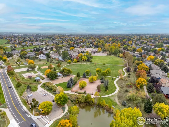 a view of a swimming pool with a garden