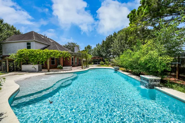 a view of a house with pool