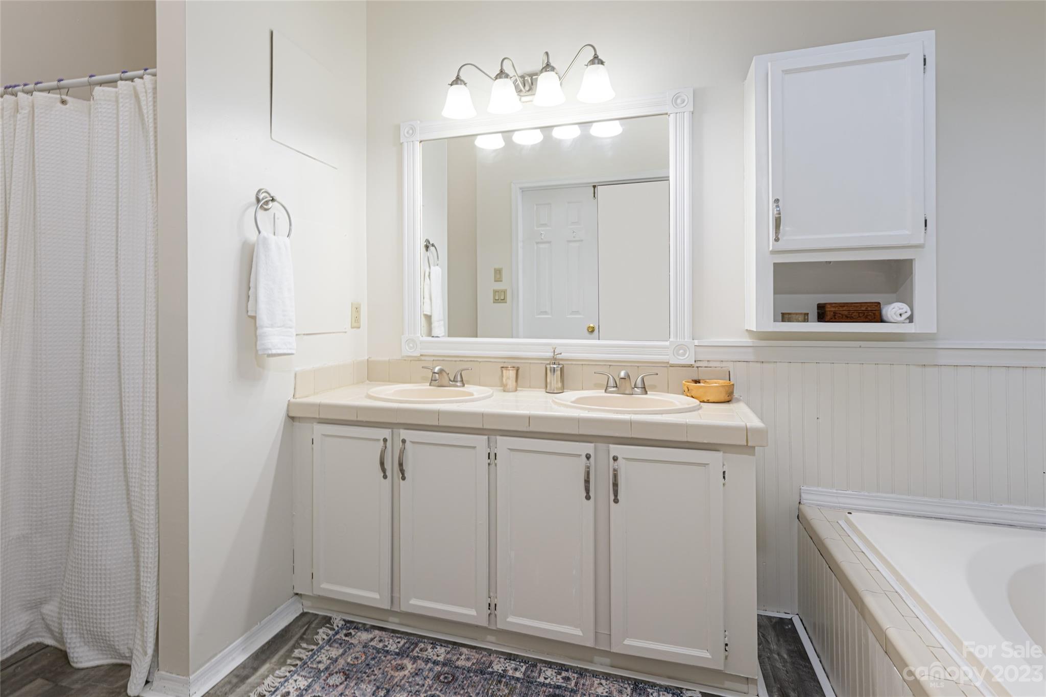 30 Clifford Drive Fairview, NC 28730 - Photo 25 of 47 a bathroom with a sink and a mirror