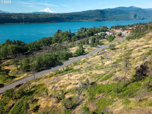 a view of lake with mountain