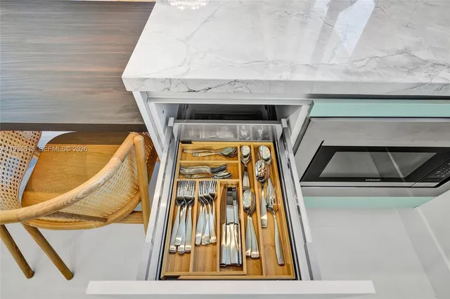 a close view of utility room