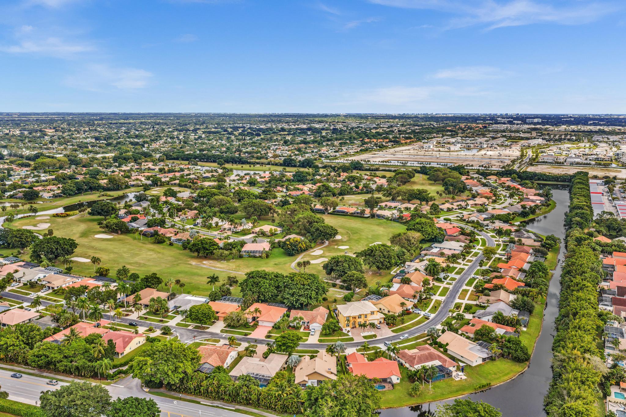 20104 Back 9 Drive Boca Raton, FL 33498 - Photo 71 of 78 an aerial view of multiple house