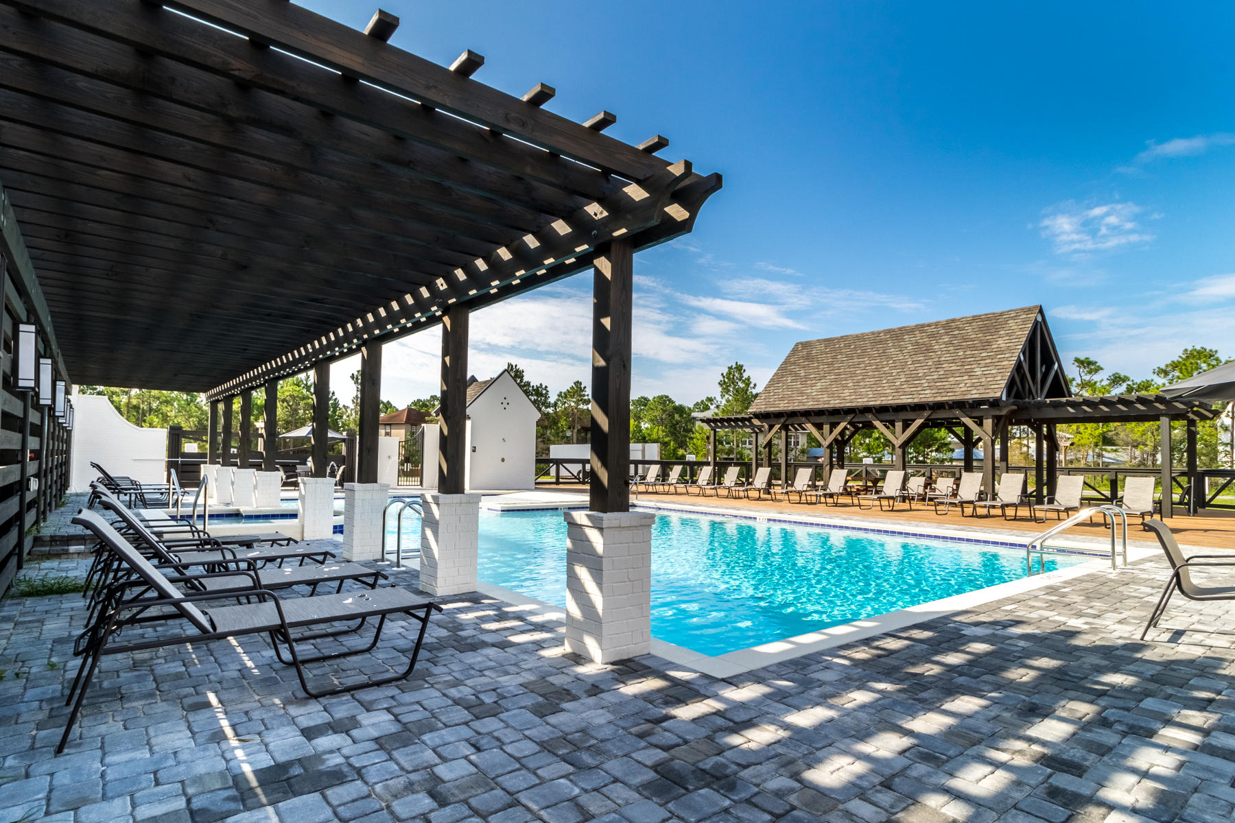 241 Ridgewalk Circle Santa Rosa Beach, FL 32459 - Photo 32 of 41 a view of a swimming pool with a patio