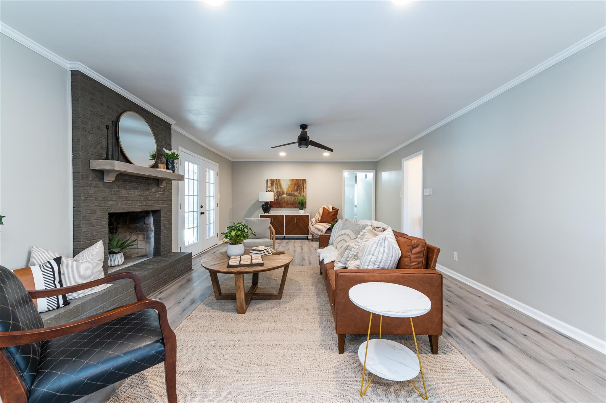 2715 Pineview Drive Lancaster, SC 29720 - Photo 12 of 40 a living room with furniture and a fireplace