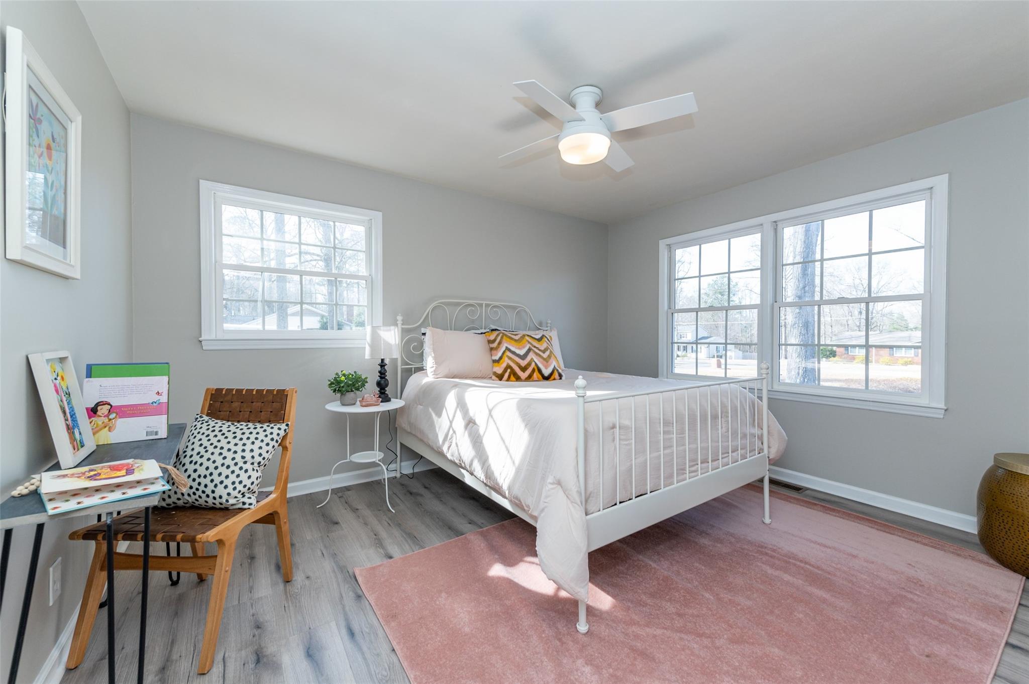 2715 Pineview Drive Lancaster, SC 29720 - Photo 18 of 40 a bedroom with a bed wooden floor and a window