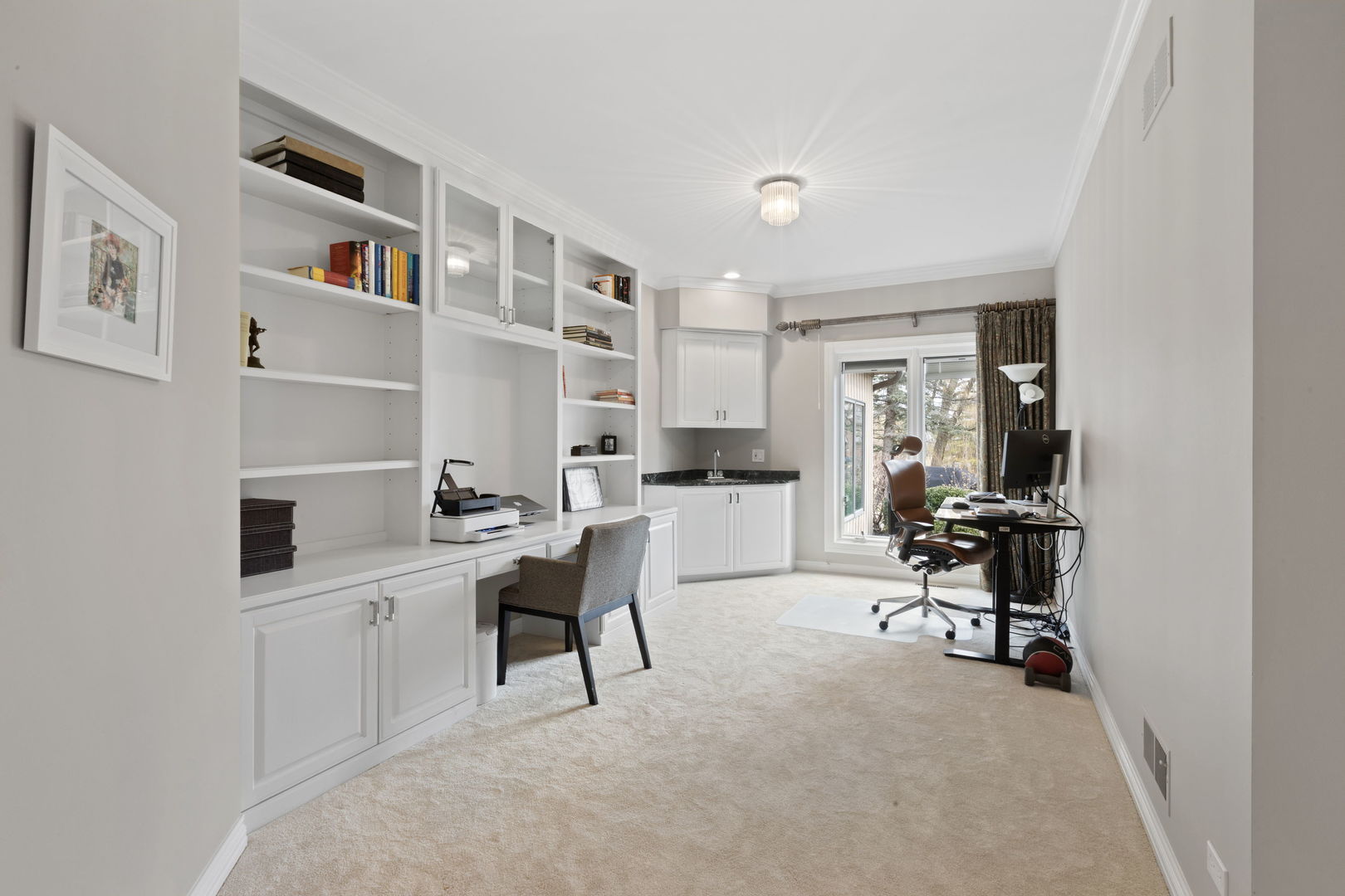 791 South Ridge Road Lake Forest, IL 60045 - Photo 18 of 40 a view of a workspace with furniture and a window