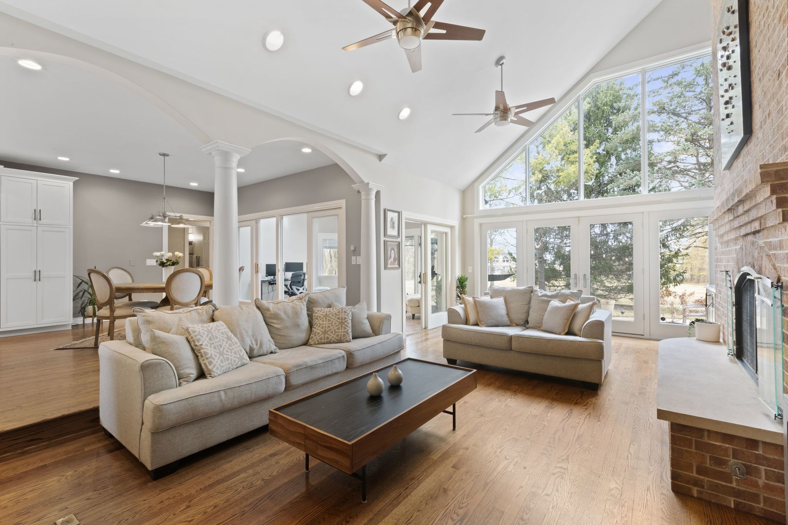 791 South Ridge Road Lake Forest, IL 60045 - Photo 8 of 40 a living room with furniture and a large window
