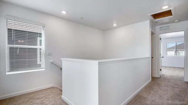 a view of hallway with window