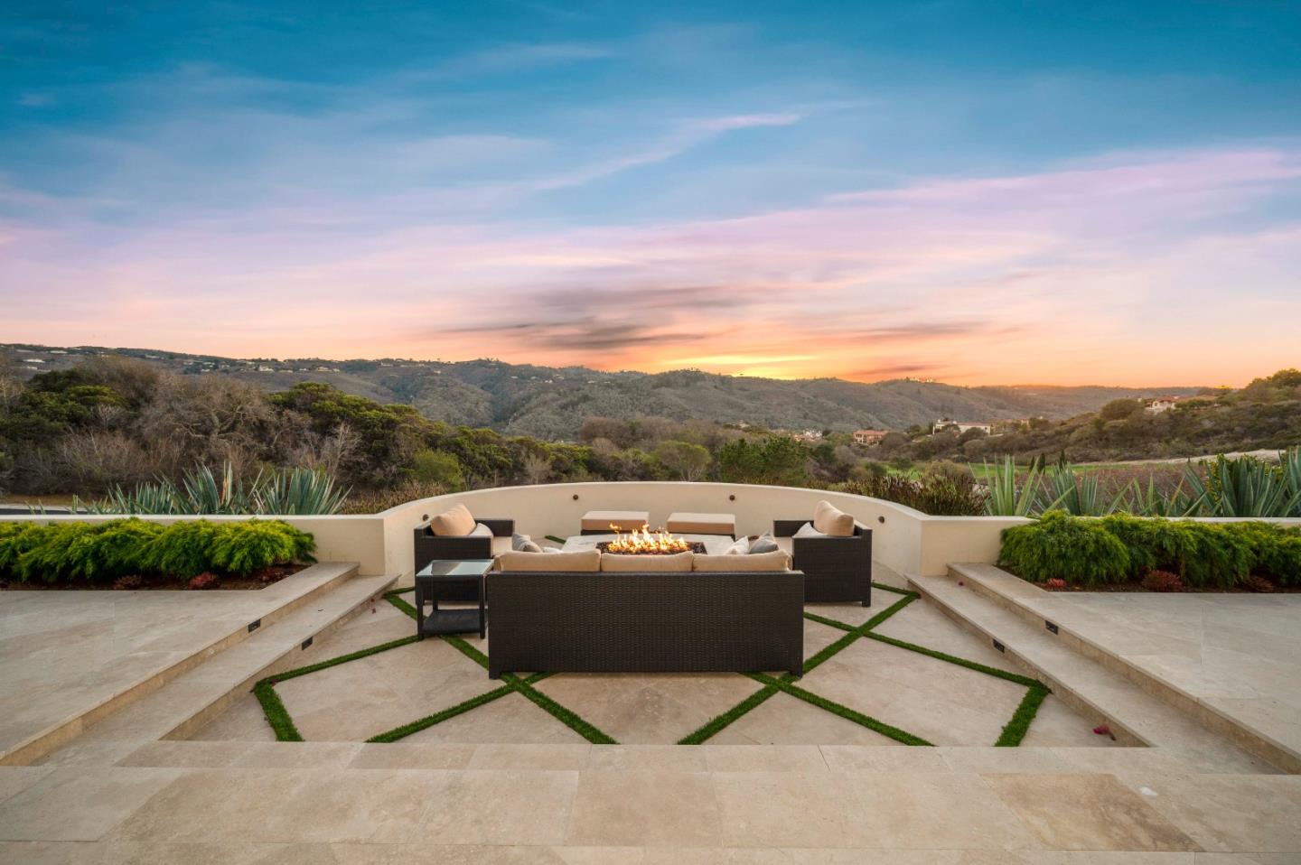 700 Tesoro Road Monterey, CA 93940 - Photo 39 of 47 a view of a terrace with a garden