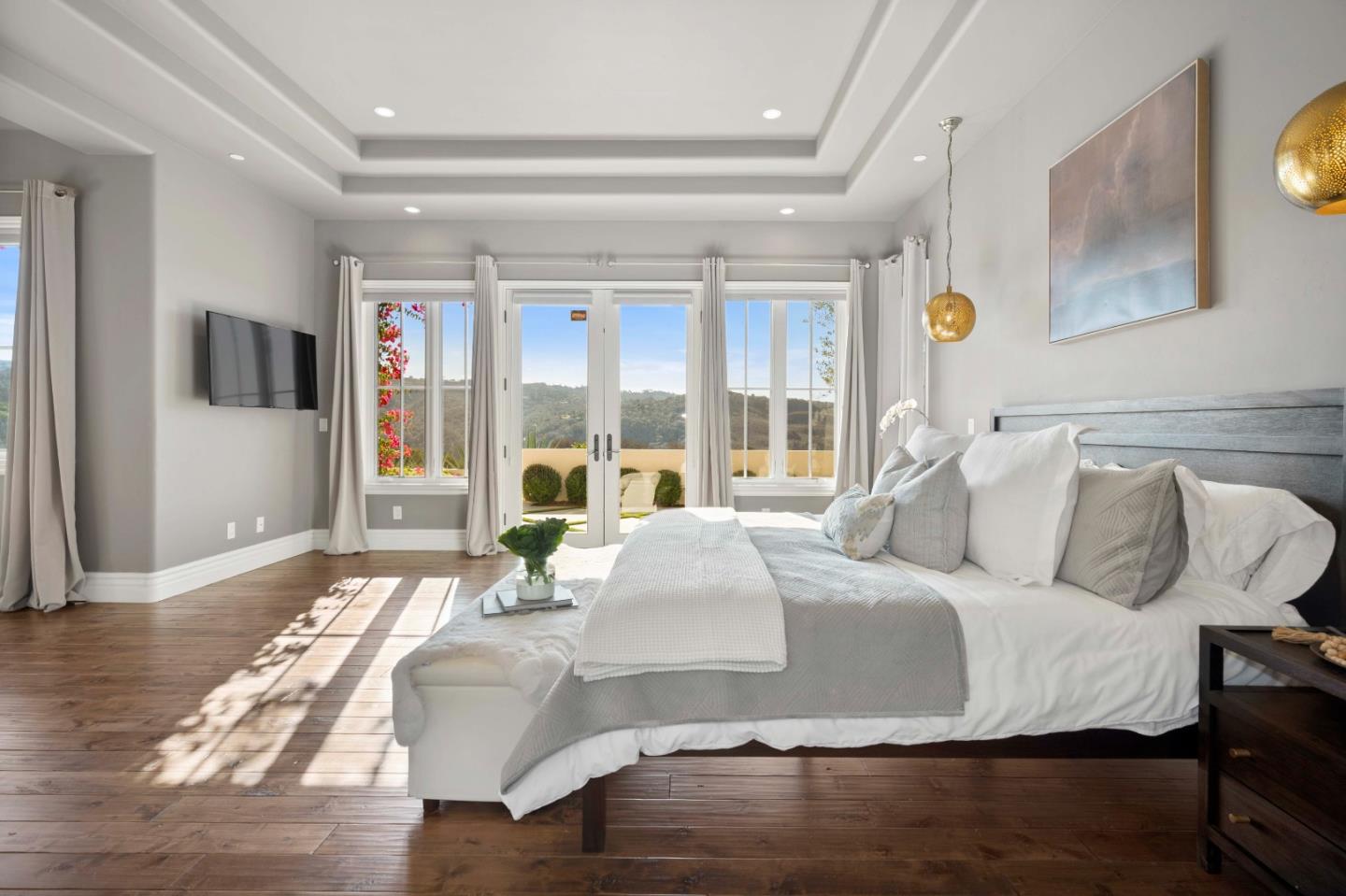 700 Tesoro Road Monterey, CA 93940 - Photo 10 of 47 a bedroom with a bed and a large window