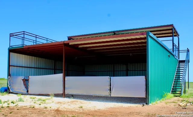 a view of wooden door