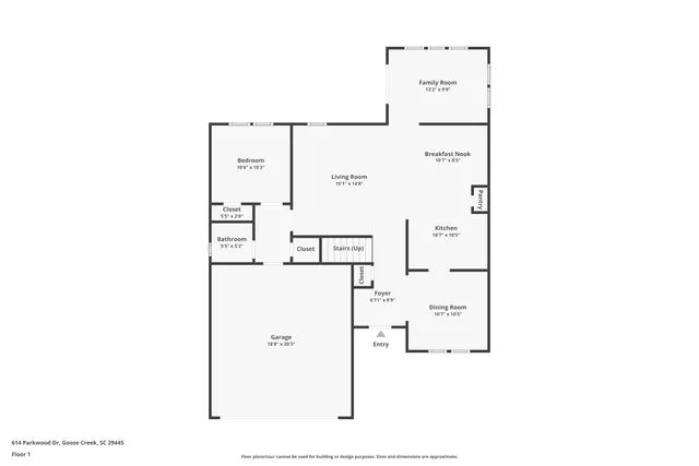 $2,300 | 614 Parkwood Drive, Goose Creek, SC 29445