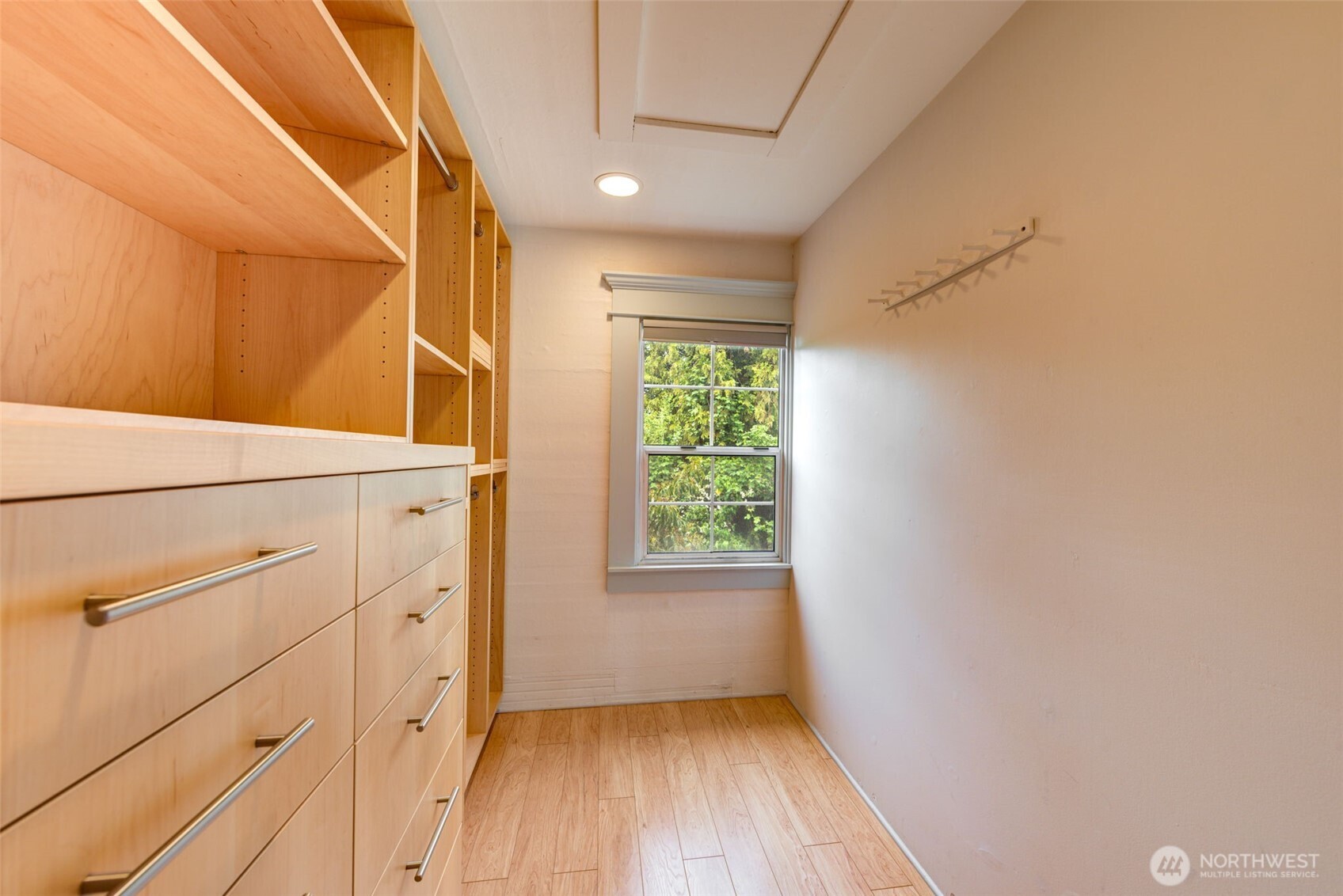 654 West Main Street Monroe, WA 98272 - Photo 23 of 40 a view of hallway with window and wooden floor