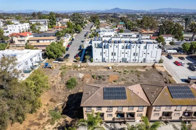 an aerial view of multiple house