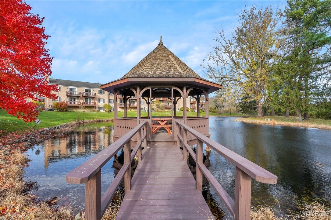 270 Buffalo Road, Unit 86 East Aurora, NY 14052 - Photo 21 of 30 Pond and gazebo