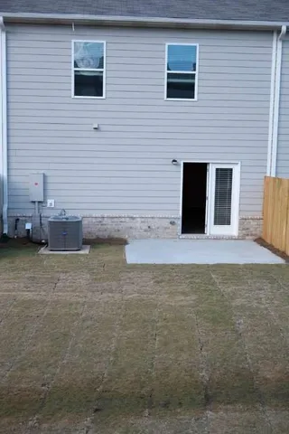 a view of front door of house