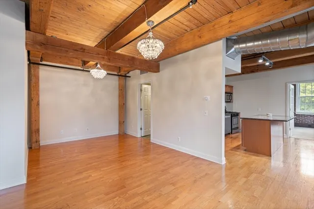 a view of a hallway with entryway