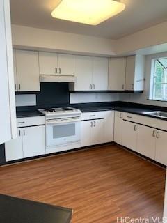 45-906 Anoi Road, Unit A Kaneohe, HI 96744 - Photo 7 of 19 a kitchen with stainless steel appliances a sink cabinets and wooden floor