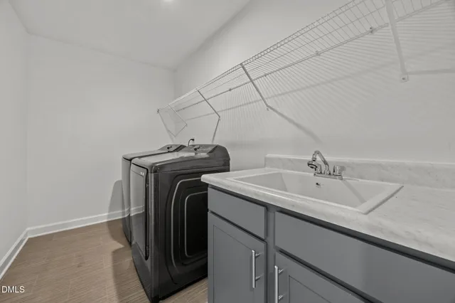 an empty room with closet