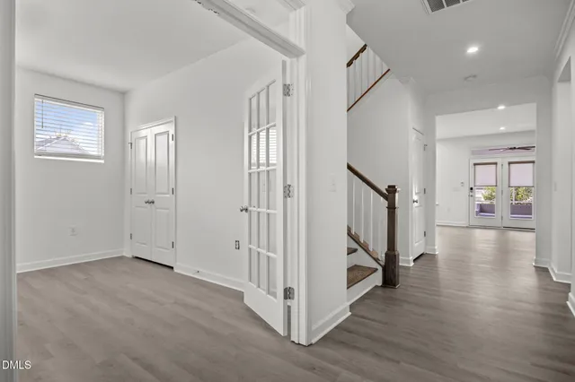 a view of front door of house