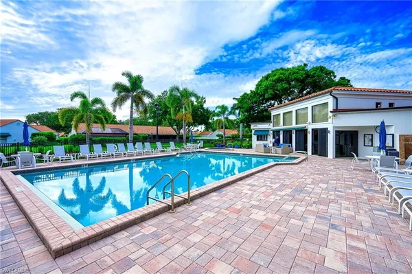 a view of a house with a swimming pool