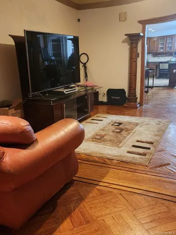 a workspace with furniture and window