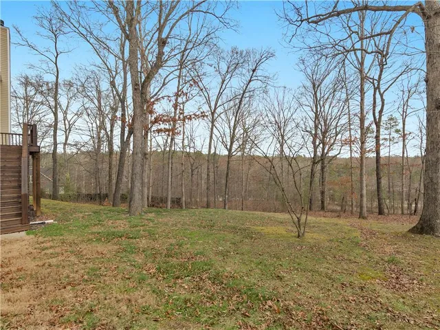 a backyard of a house