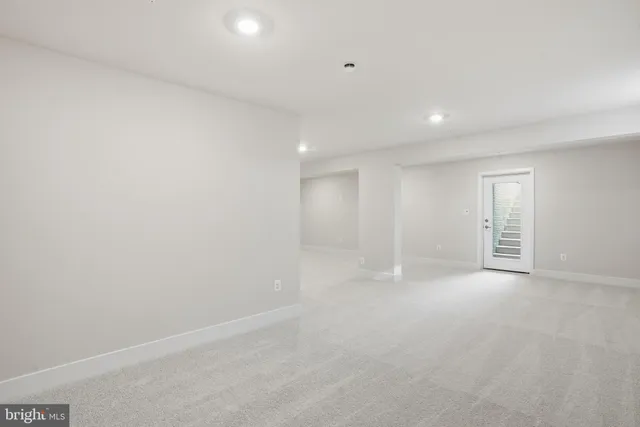 a view of an empty room