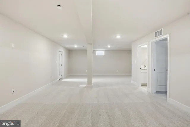 a view of an empty room