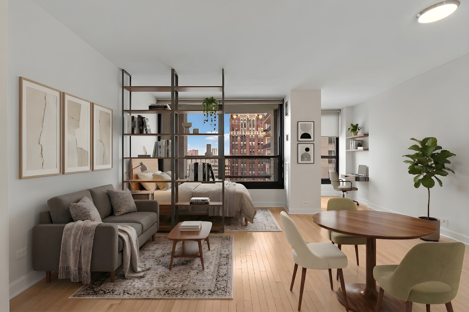 1030 North State Street, Unit 5M Chicago, IL 60610 - Photo 2 of 14 a living room with furniture and potted plant