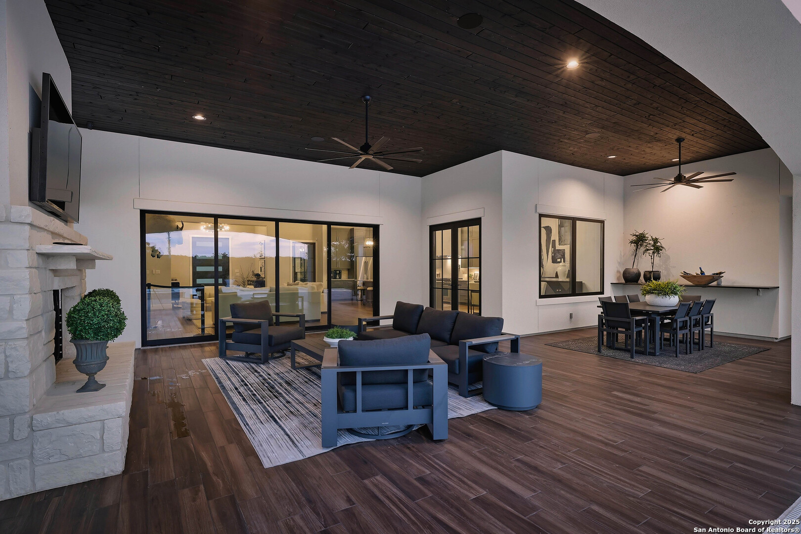 596 Ruger Road Fredericksburg, TX 78624 - Photo 36 of 63 a living room with furniture and a large window