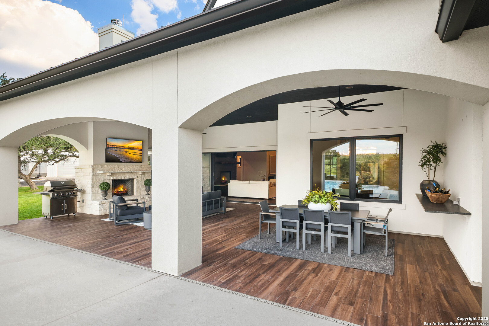 596 Ruger Road Fredericksburg, TX 78624 - Photo 44 of 63 a view of a living room and dining room