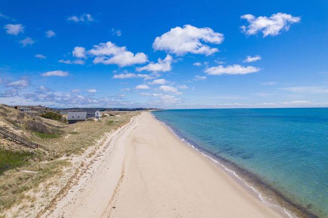 a view of an ocean beach