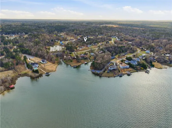 an aerial view of a ocean view