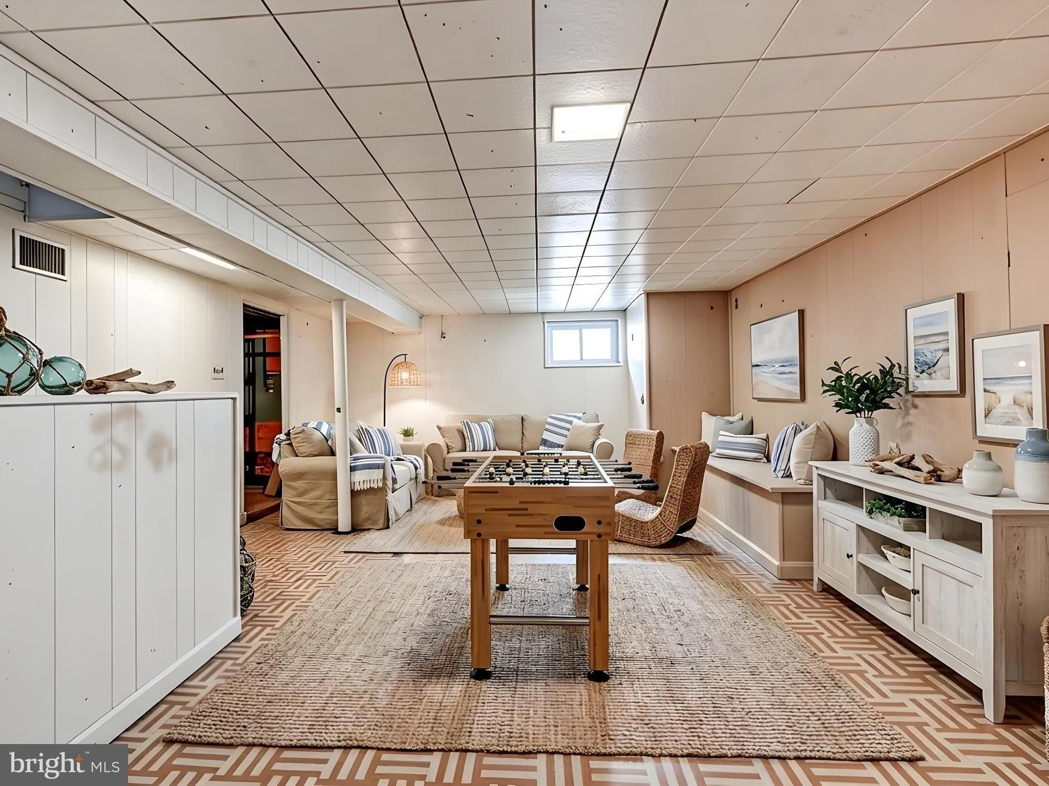 1700 Leslie Road Dundalk, MD 21222 - Photo 21 of 33 AI Staging - Lower Level Family Room