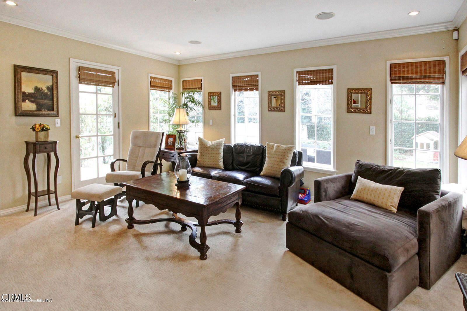 175 Glen Summer Road Pasadena, CA 91105 - Photo 11 of 26 a living room with furniture and a potted plant