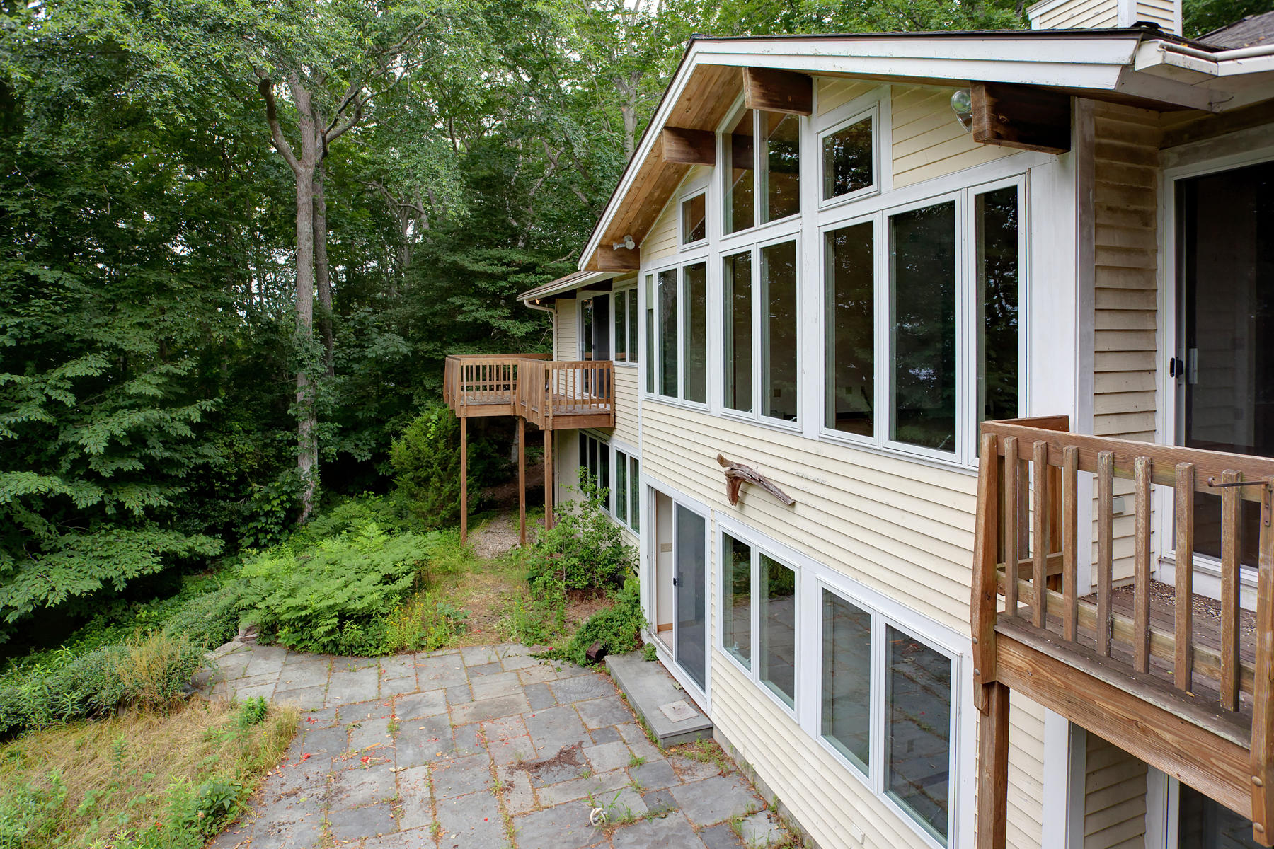170 Pimlico Pond Road Mashpee, MA 02649 - Photo 19 of 29 a view of a wooden house with a yard