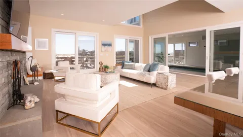 a view of a glass door with a door