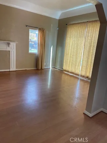 a view of entryway with window and chandelier
