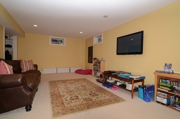 154 Hampshire Road Wellesley, MA 02481 - Photo 21 of 30 a living room with furniture and a flat screen tv