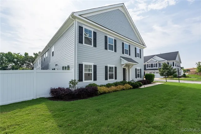 a house view with a garden space
