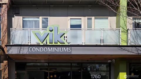 a view of a building with retail shop