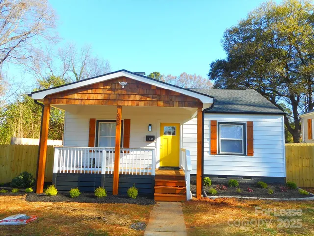 a front view of a house