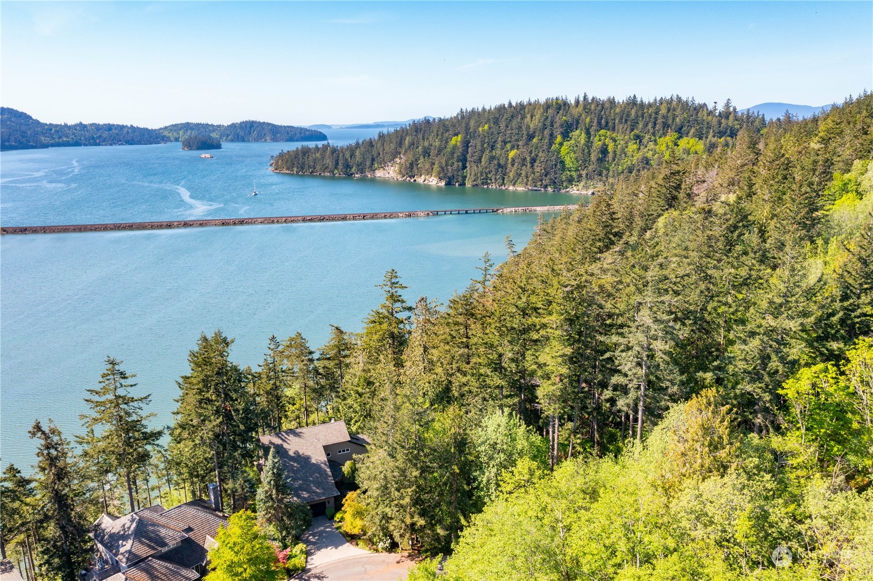 324 Sea Pines Road Bellingham, WA 98229 - Photo 38 of 40 a view of a lake with a mountain in the background