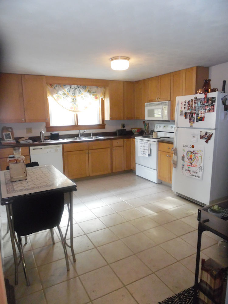 9838 East Flagg Road Rochelle, IL 61068 - Photo 7 of 12 a kitchen with stainless steel appliances a sink a counter top space cabinets and a window