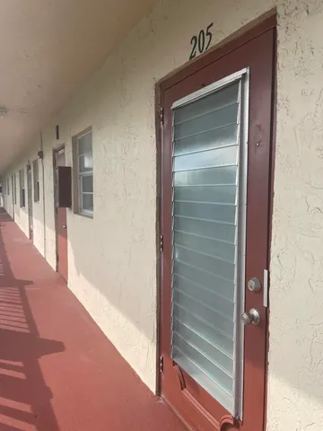 a view of front door