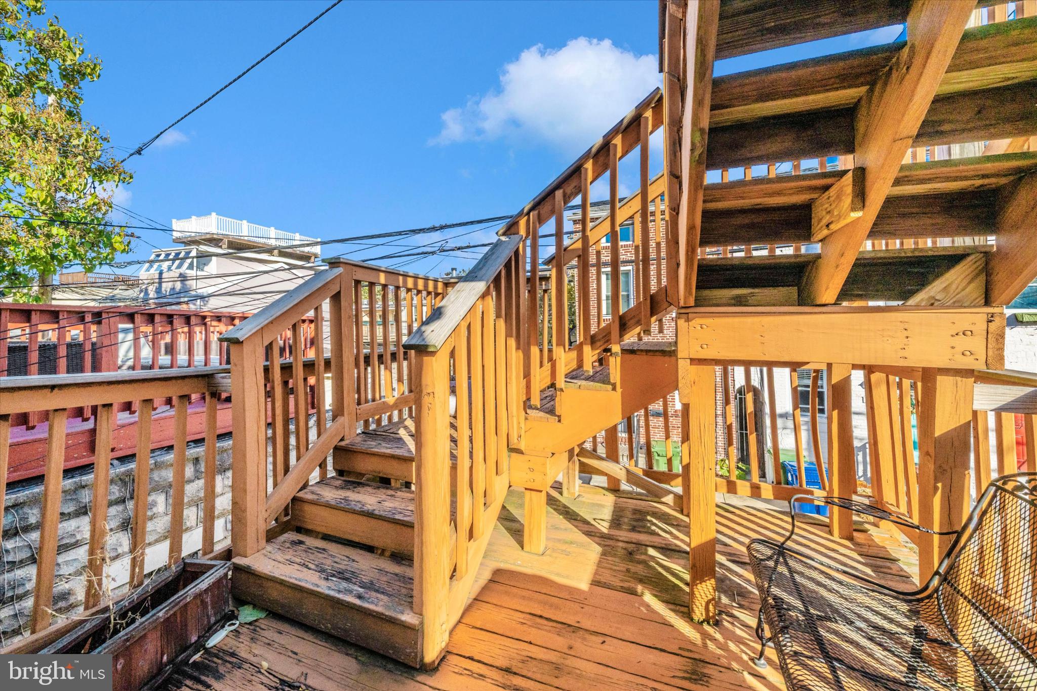 1221 William Street Baltimore, MD 21230 - Photo 32 of 44 a view of balcony with wooden floor and fence