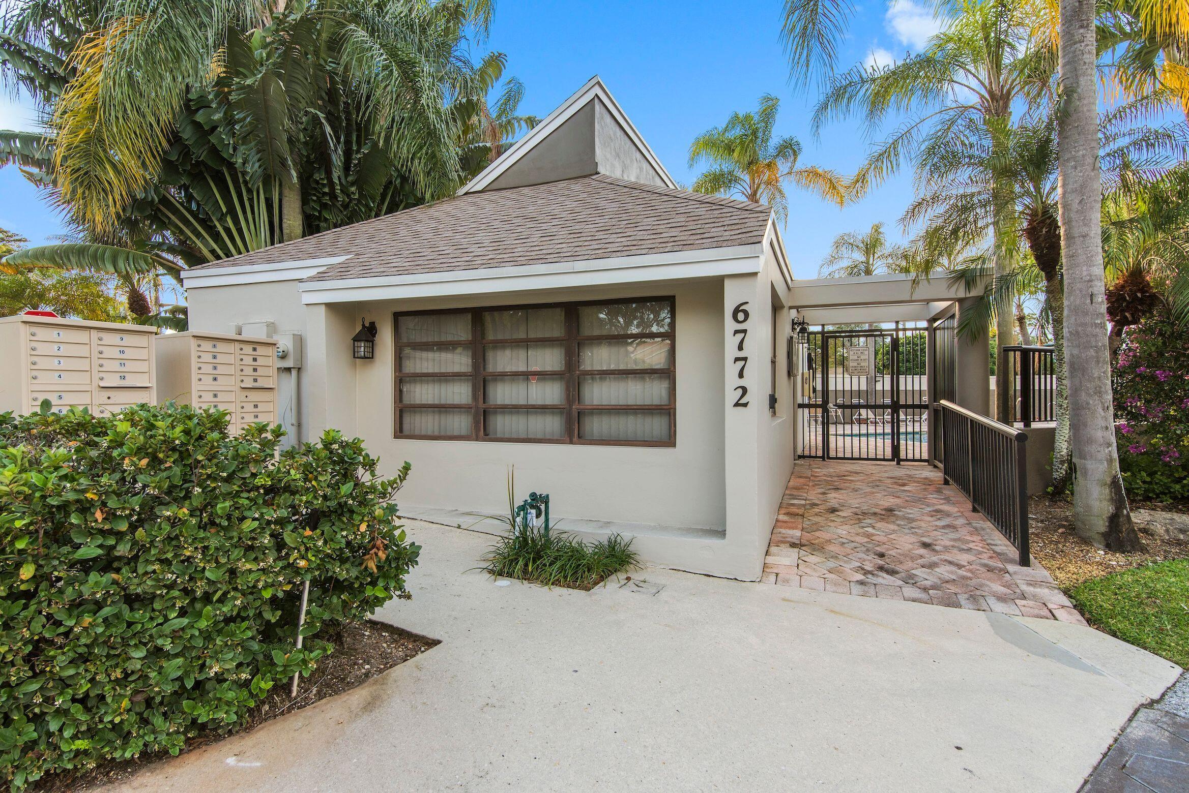 6773 Boca Pines Trail, Unit D Boca Raton, FL 33433 - Photo 47 of 47 Entrance to Community Pool